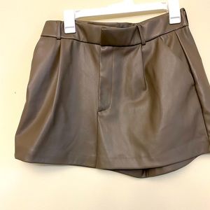COPY - Zara leather shorts